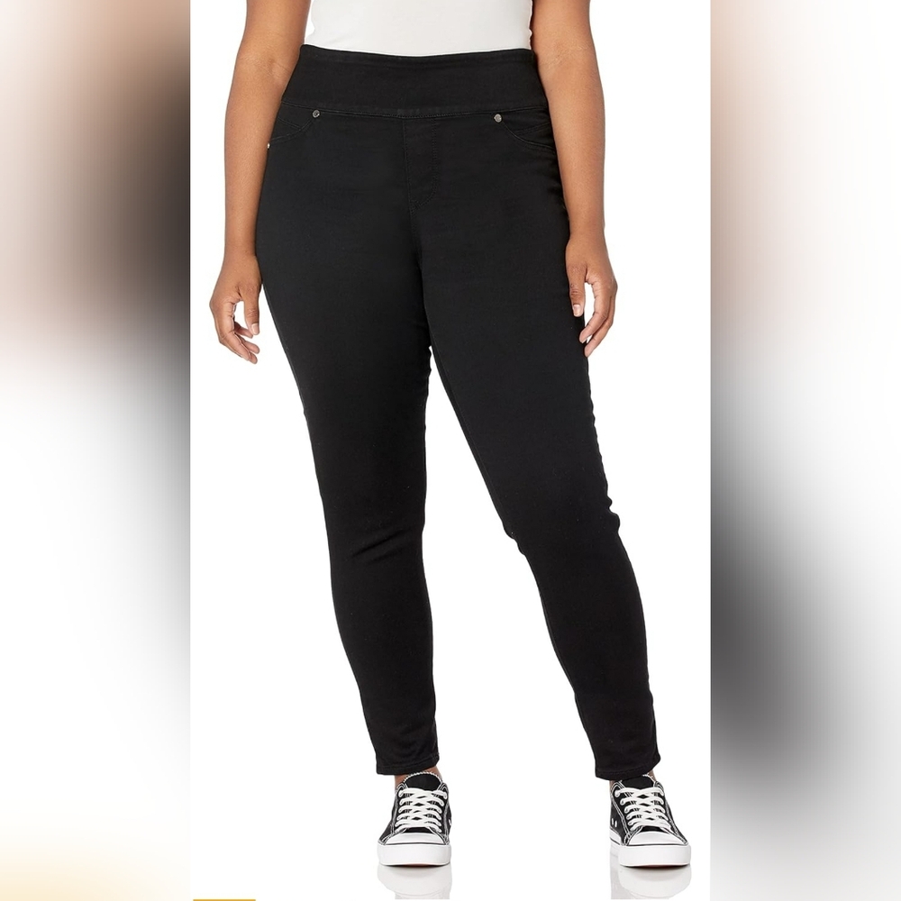 Seven7 Women's Plus Size Ultra High Rise Tummy Toner Skinny Jean